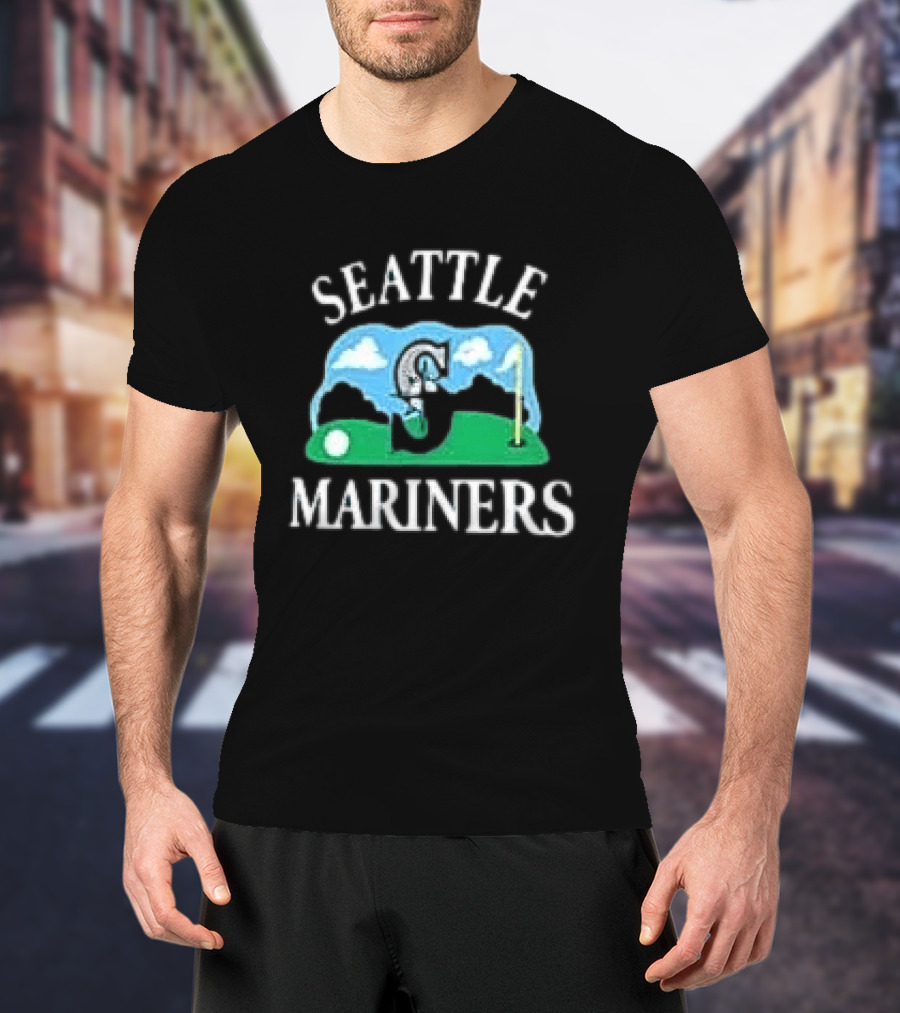 Seattle Mariners '47 Plackard Foundation Unicorn Golf T-Shirt
