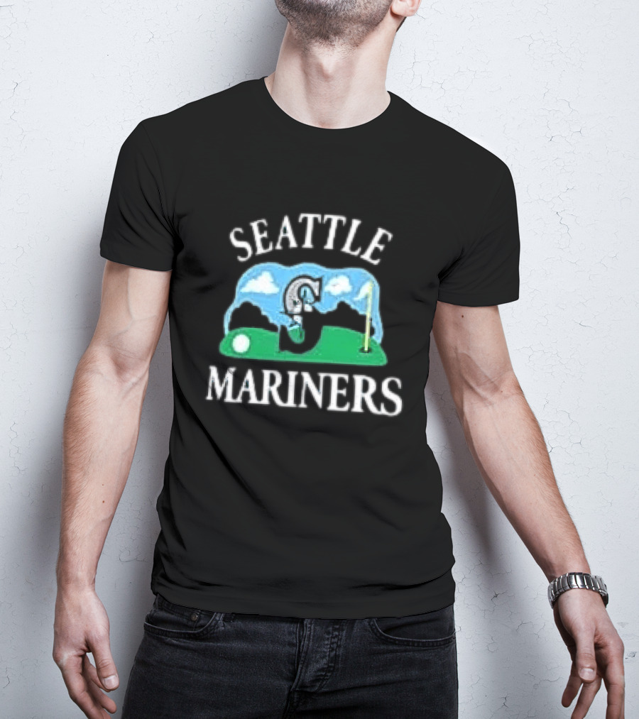 Seattle Mariners '47 Plackard Foundation Unicorn Golf T-Shirt