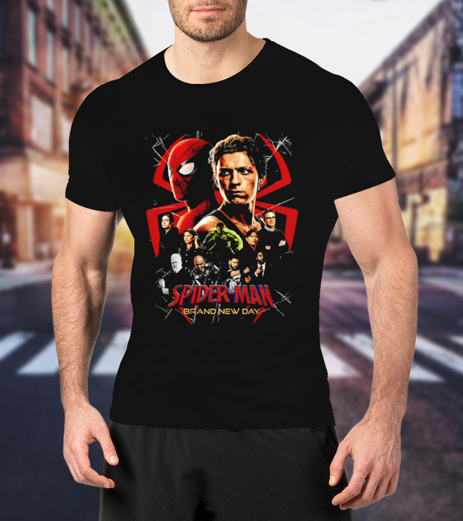 Spider Man Brand New Day Heroes Collage T-Shirt