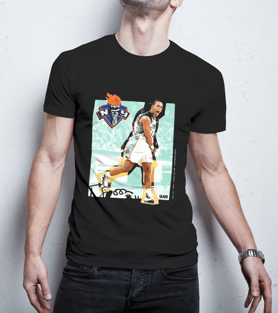 WNBA Legends Teresa Weatherspoon New York Liberty SLAM T-Shirt