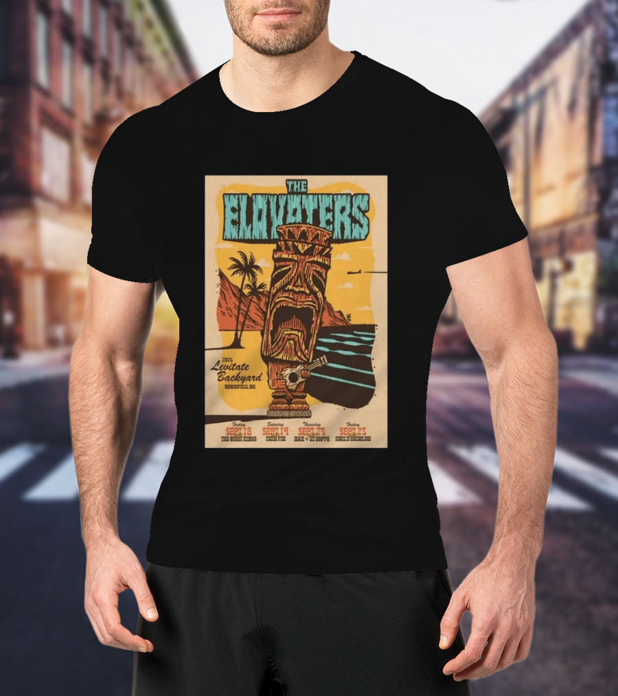 The Elovaters 2026 Levitate Backyard Marshfield MA Event With The Guess Who Max DJ Boppa Emily Rose Sept 18 25 T-Shirt