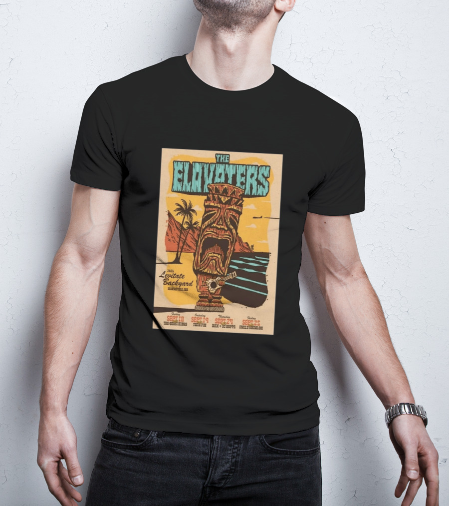 The Elovaters 2026 Levitate Backyard Marshfield MA Event With The Guess Who Max DJ Boppa Emily Rose Sept 18 25 T-Shirt