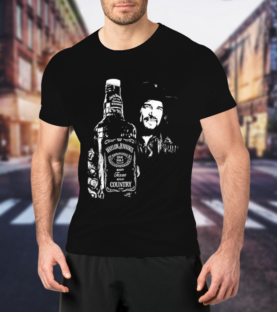 Waylon Jennings Old No 8 Brand Texas Country T-Shirt