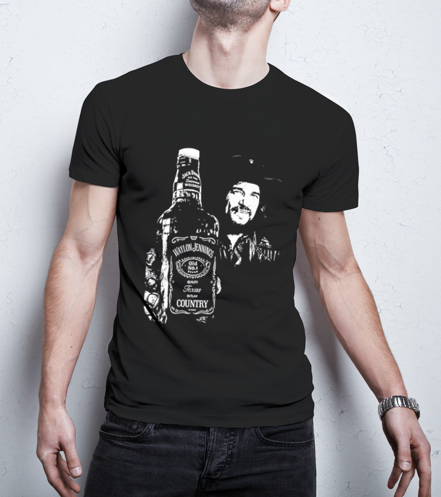Waylon Jennings Old No 8 Brand Texas Country T-Shirt