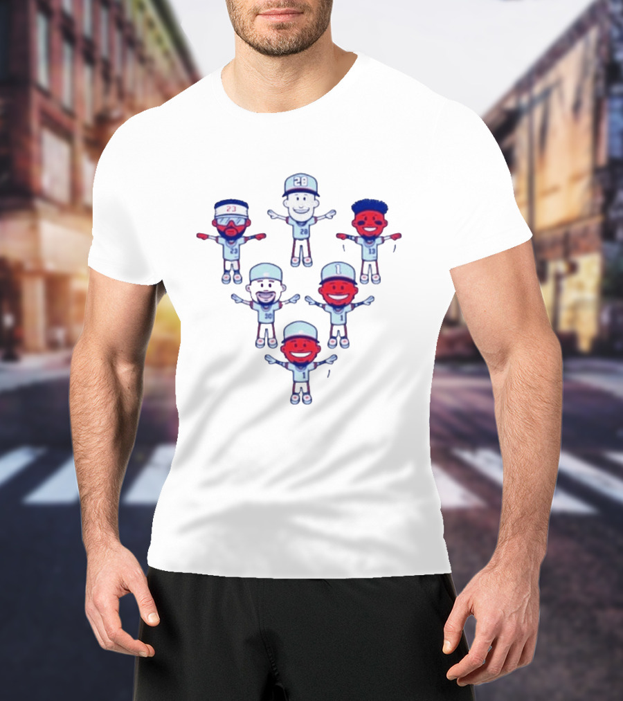Chris Sale Keep Flying 2 Baseball Cartoon Characters With Numbers T-Shirt