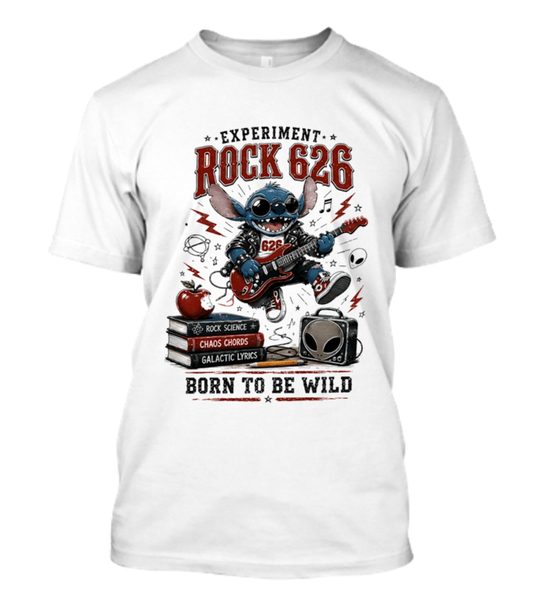 Experiment Rock 626 Born To Be Wild Music Science Chaos Chords Galactic Vibes T-Shirt