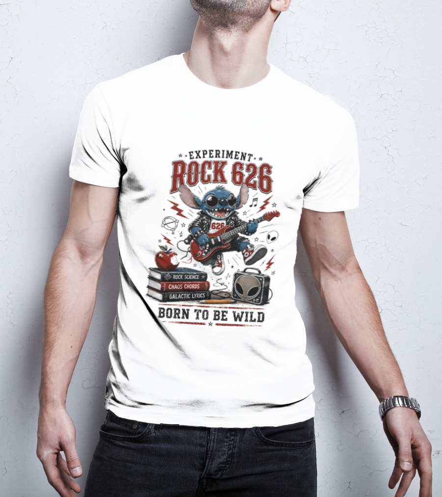 Experiment Rock 626 Born To Be Wild Music Science Chaos Chords Galactic Vibes T-Shirt