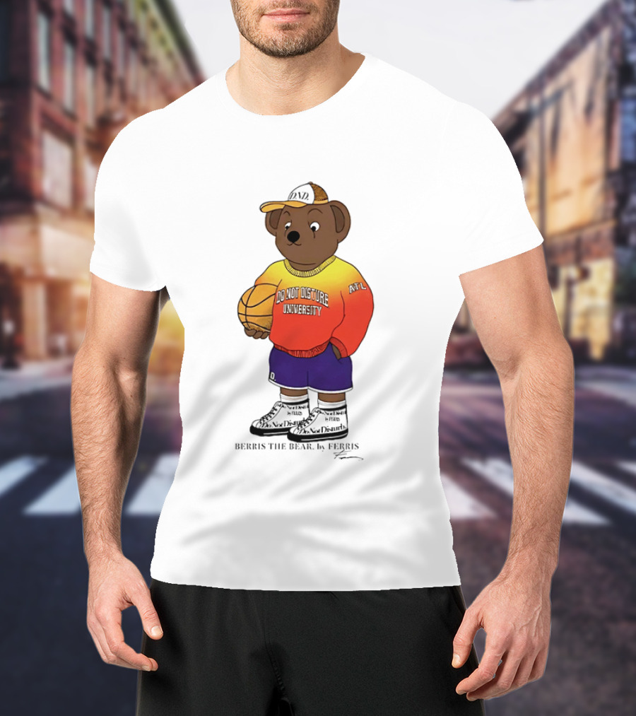 Berris The Bear Basketball Do Not Disturb University Giannis Antetokounmpo T-Shirt