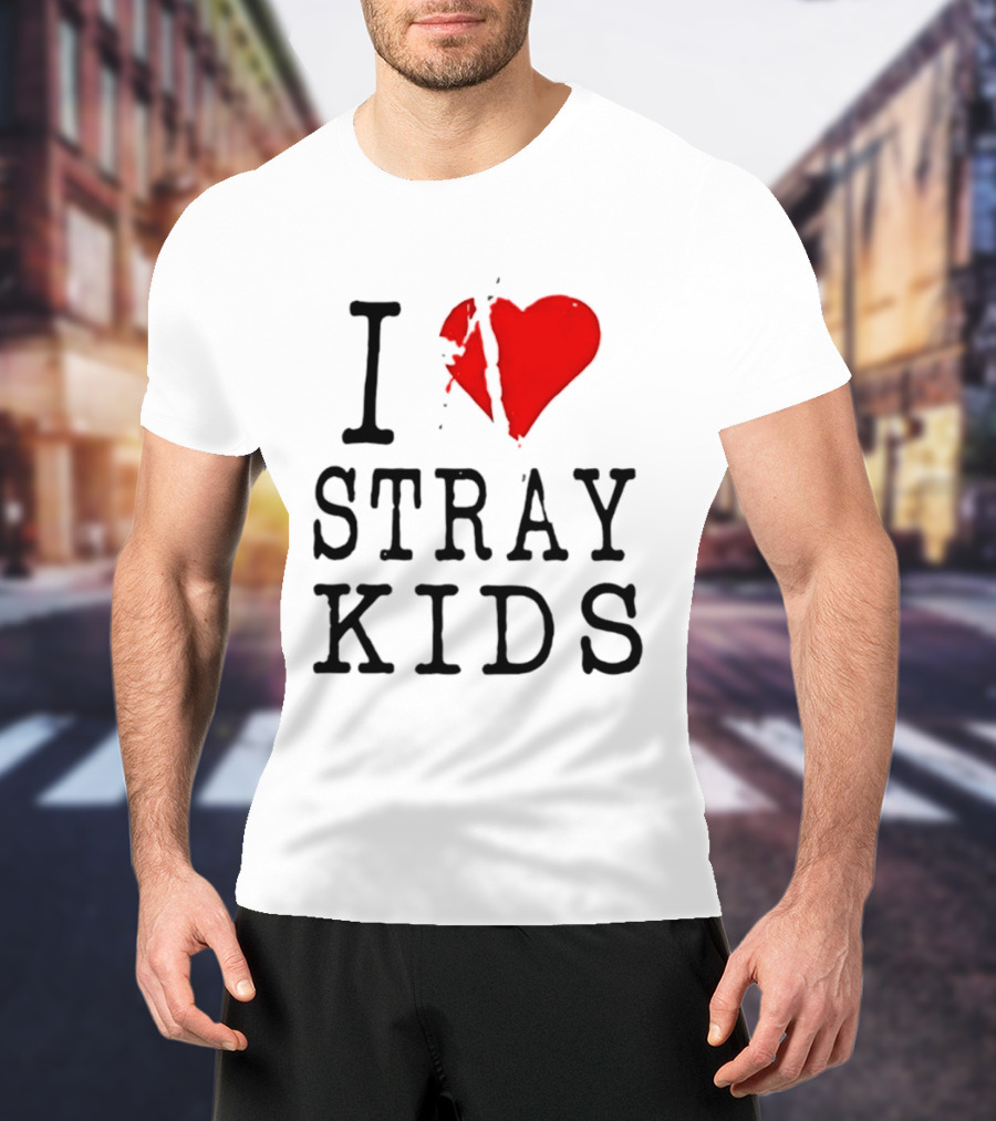 I Love Stray Kids Broken Heart T-Shirt