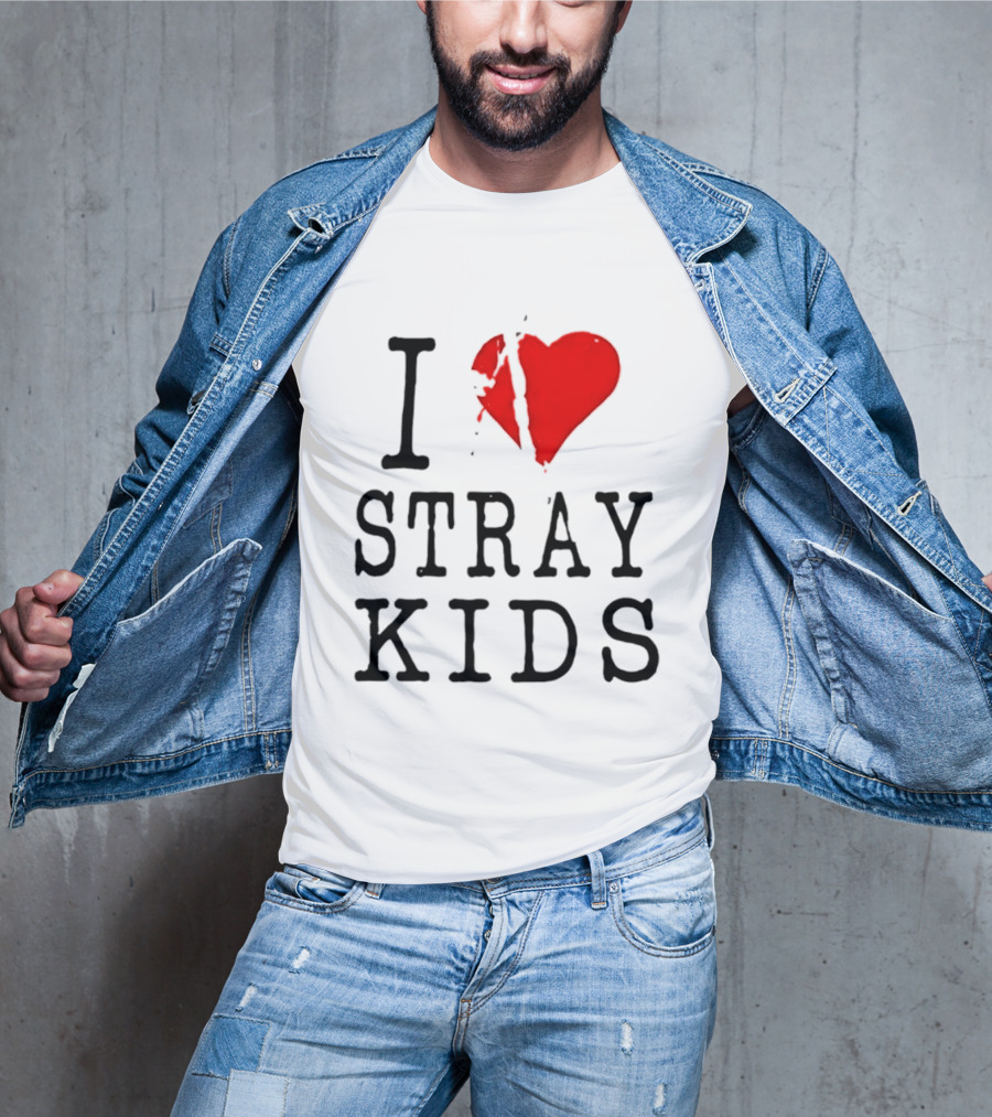 I Love Stray Kids Broken Heart T-Shirt