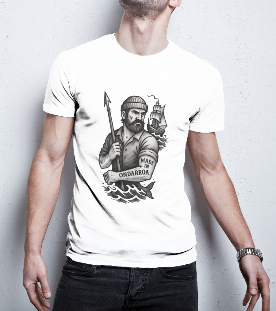Inigo Martinez Basque Planet Made In Ondarroa Sailor And Ship T-Shirt