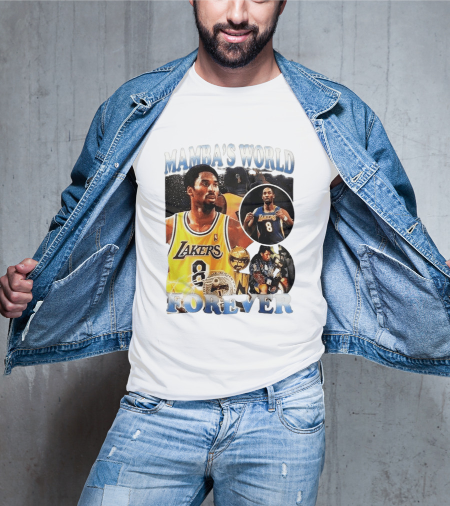 Mamba's World Forever Lakers Kobe Bryant 8 T-Shirt