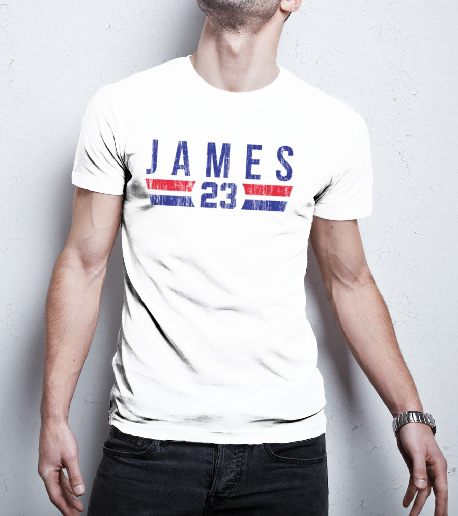 JAMES 23 Philadelphia 76ers Font T-Shirt