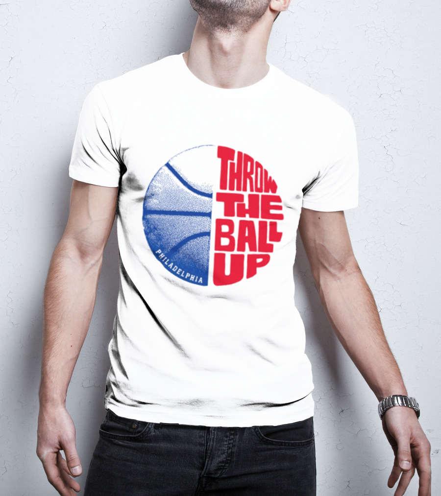 LeBron James Philadelphia 76ers Throw The Ball Up Basketball T-Shirt