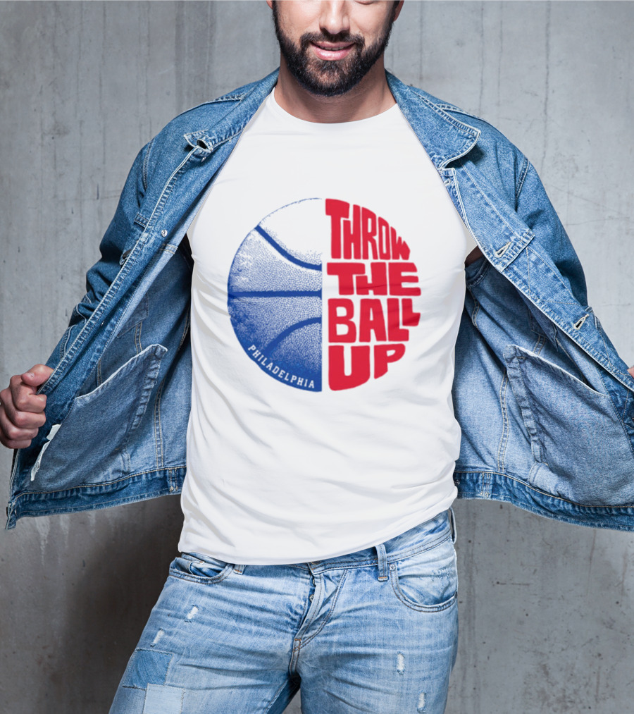 LeBron James Philadelphia 76ers Throw The Ball Up Basketball T-Shirt