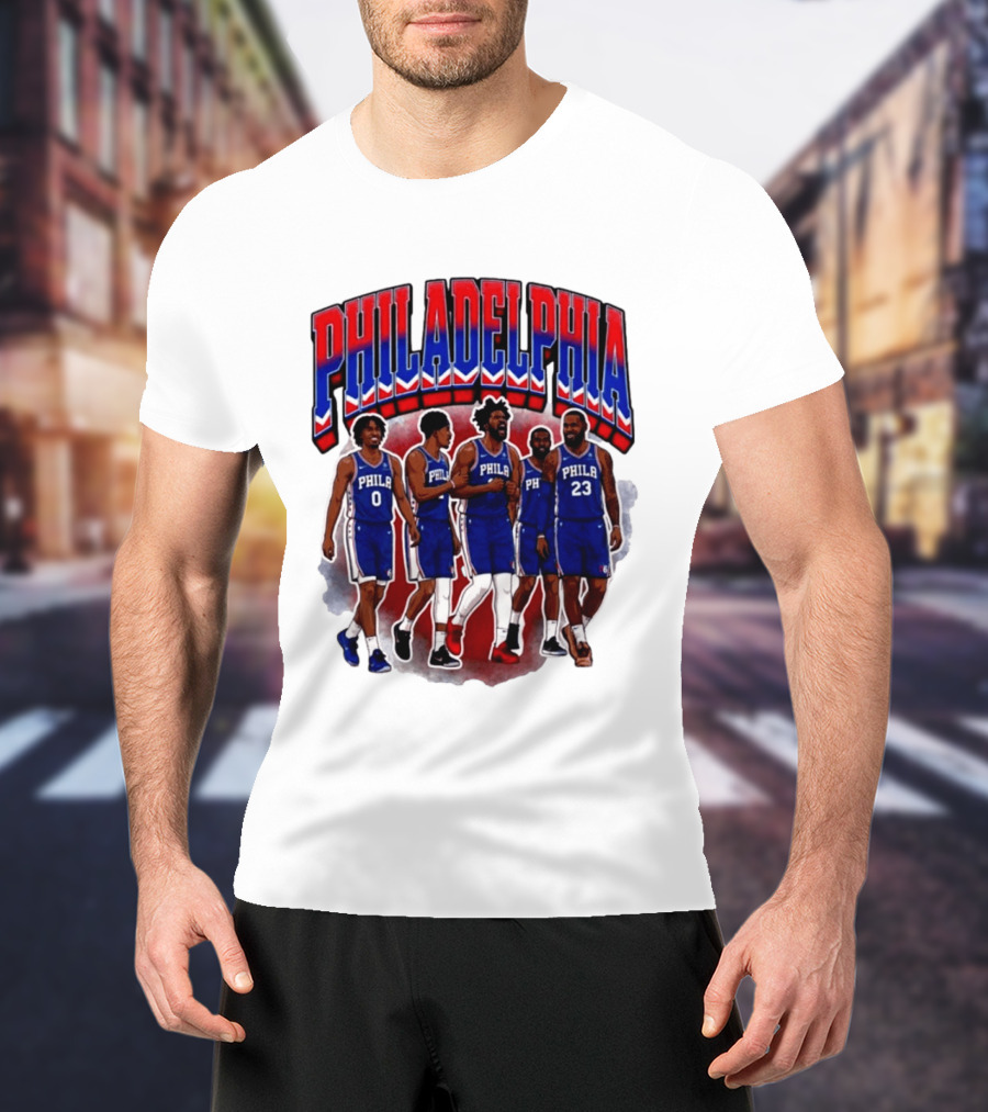 Philadelphia Basketball Starting 5 PHILA 23 0 T-Shirt