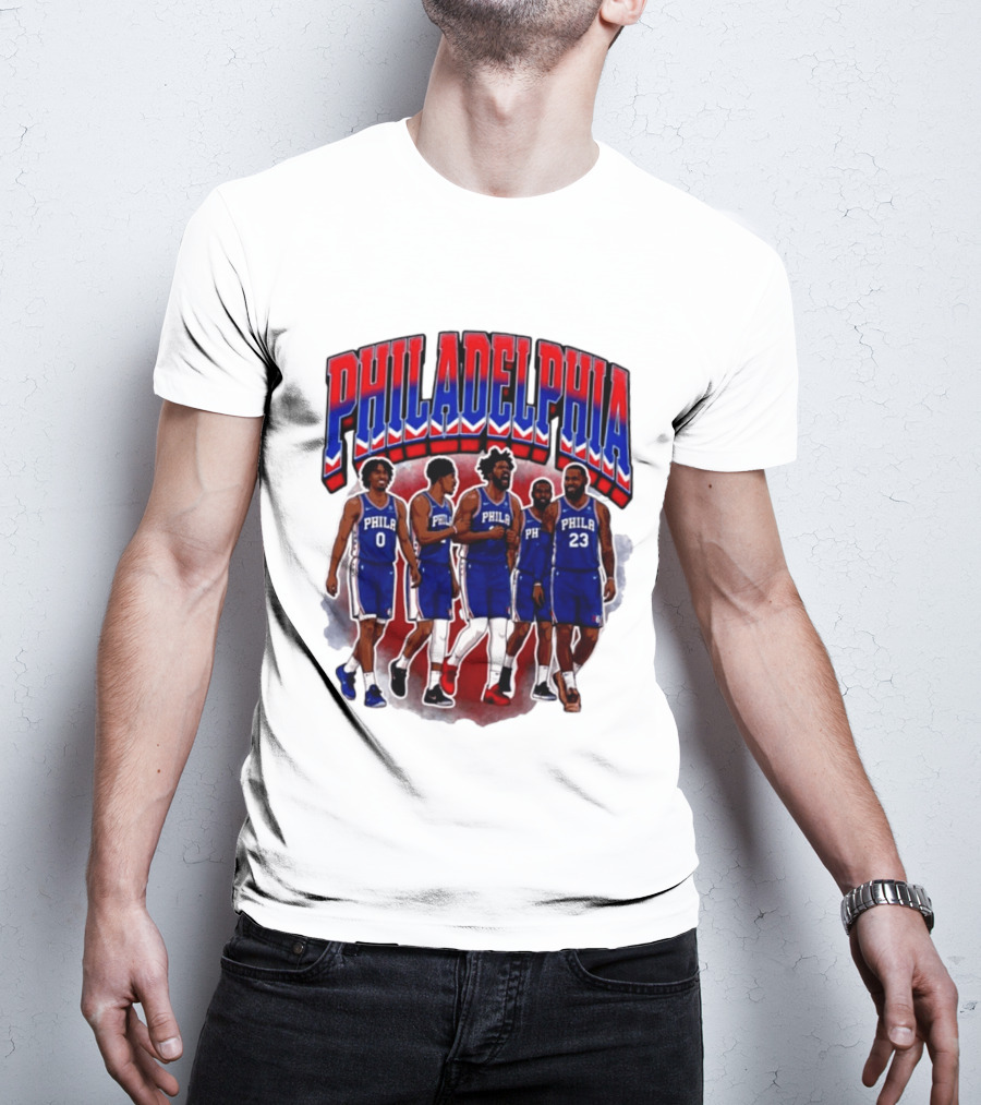 Philadelphia Basketball Starting 5 PHILA 23 0 T-Shirt