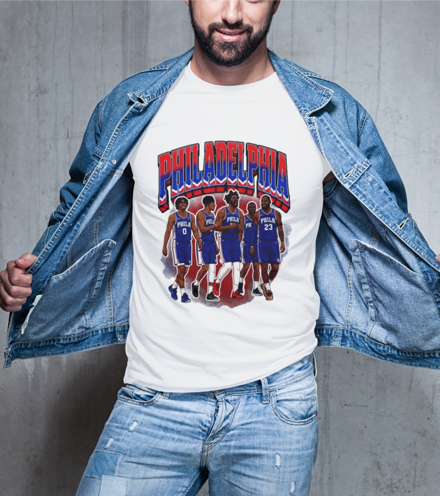 Philadelphia Basketball Starting 5 PHILA 23 0 T-Shirt