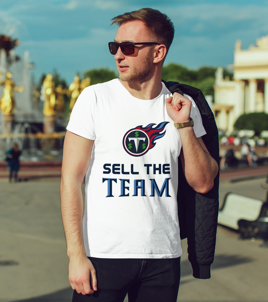 Tennessee Titans Sell The Team Dollar Symbol Flame T-Shirt