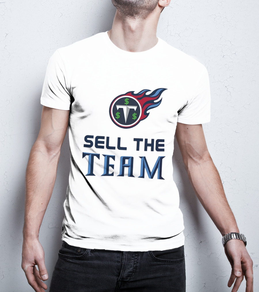 Tennessee Titans Sell The Team Dollar Symbol Flame T-Shirt