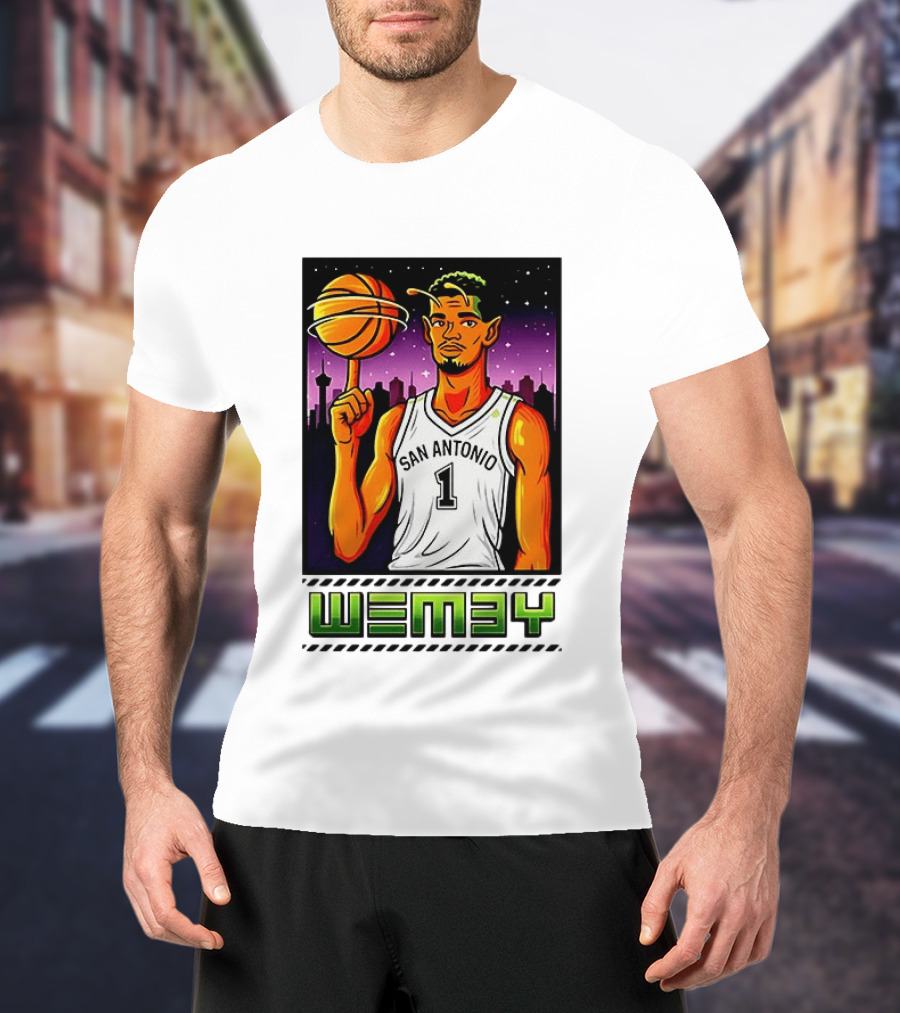 Wemby No 1 San Antonio Basketball Alien T-Shirt