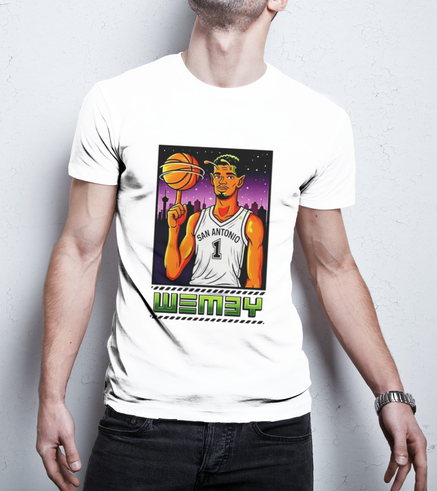 Wemby No 1 San Antonio Basketball Alien T-Shirt