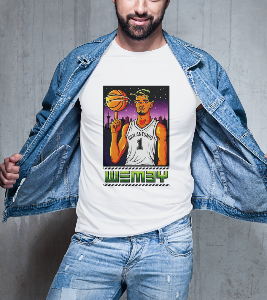 Wemby No 1 San Antonio Basketball Alien T-Shirt