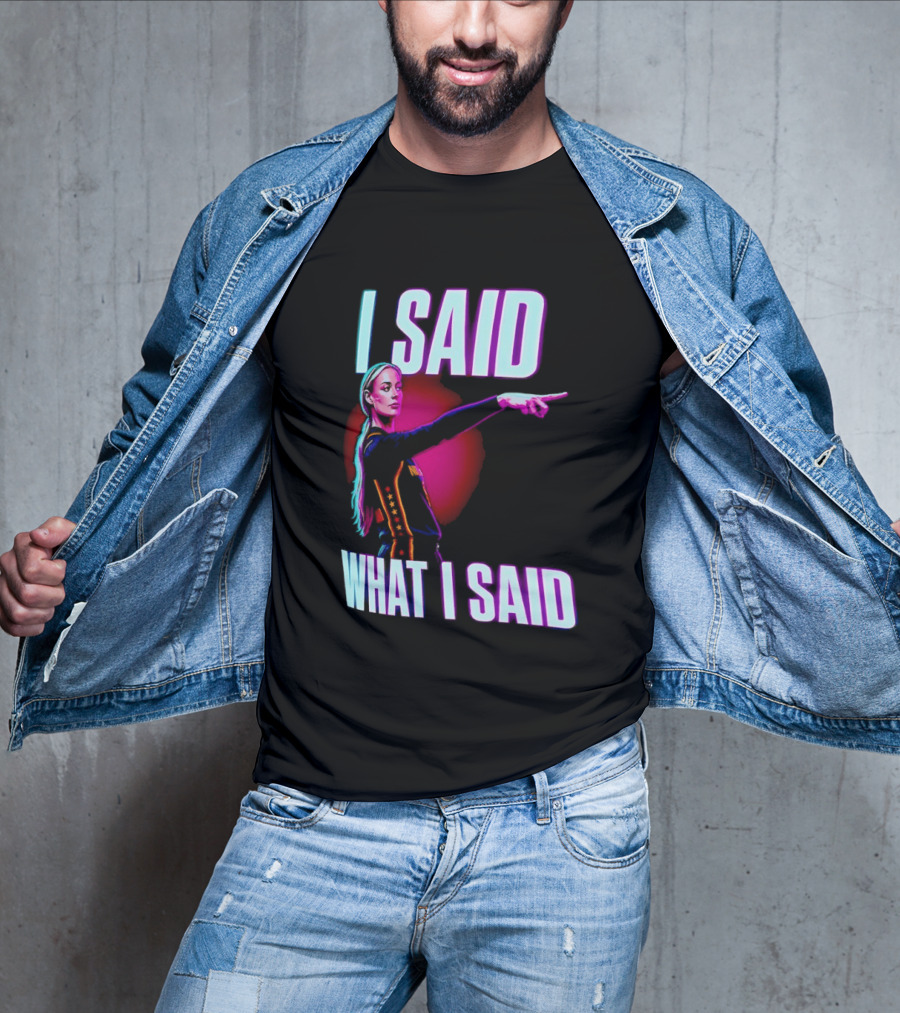 Sophie Cunningham I Said What I Said Pointing Indiana Fever WNBA Basketball T-Shirt