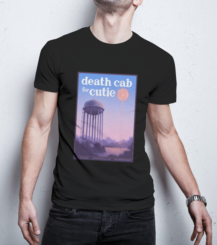 Death Cab For Cutie July 25 2026 The Momentary Bentonville AR Water Tower Firework T-Shirt
