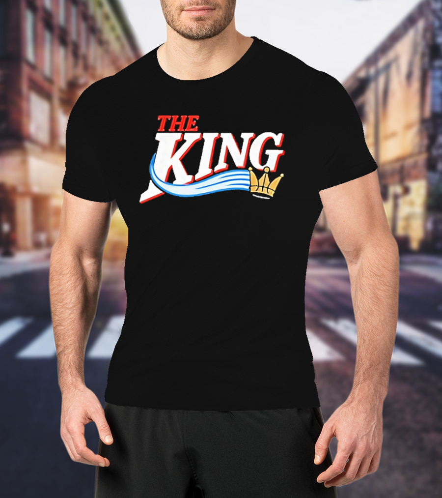 The King Throwback Lebron James Philadelphia 76ers T-Shirt