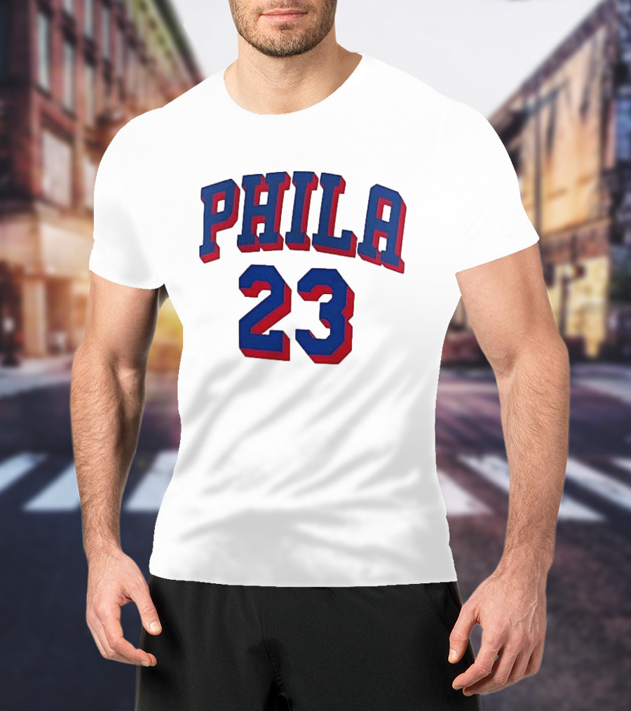 PHILA 23 LeBron James Philadelphia 76ers Youth Fast Break T-Shirt