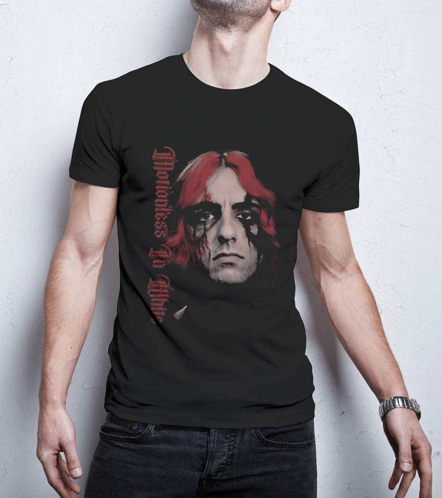 Motionless In White Vinny Decades Black Metal Face Paint Red Hair T-Shirt