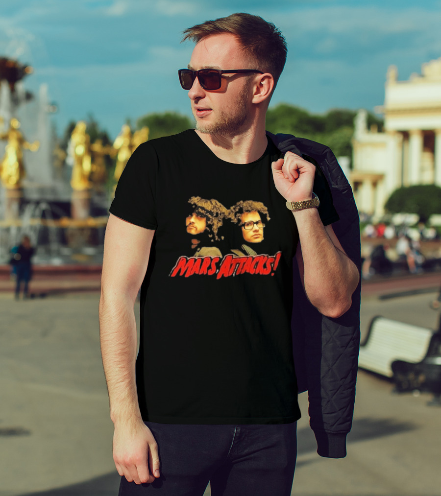 Omar Rodríguez López Cedric Bixler Zavala Mars Attacks Collaboration T-Shirt