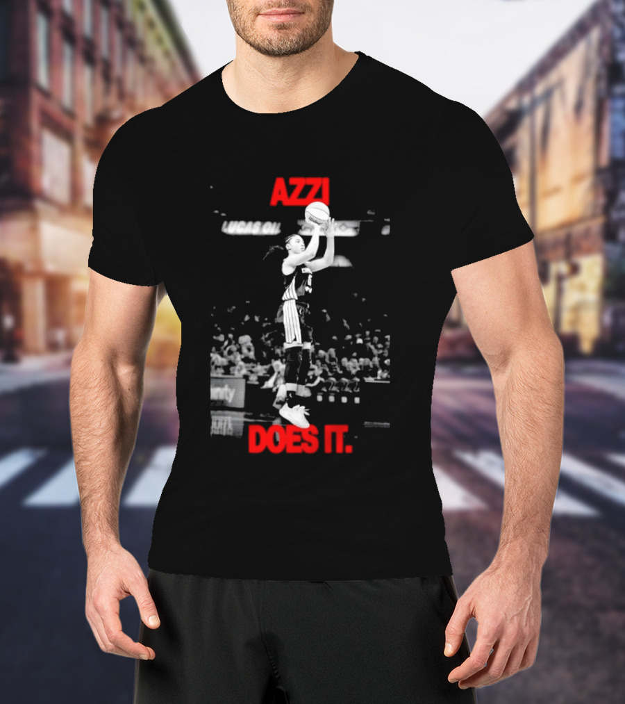 Azzi Fudd Azzi Does It WNBA Basketball Player Jump Shot T-Shirt
