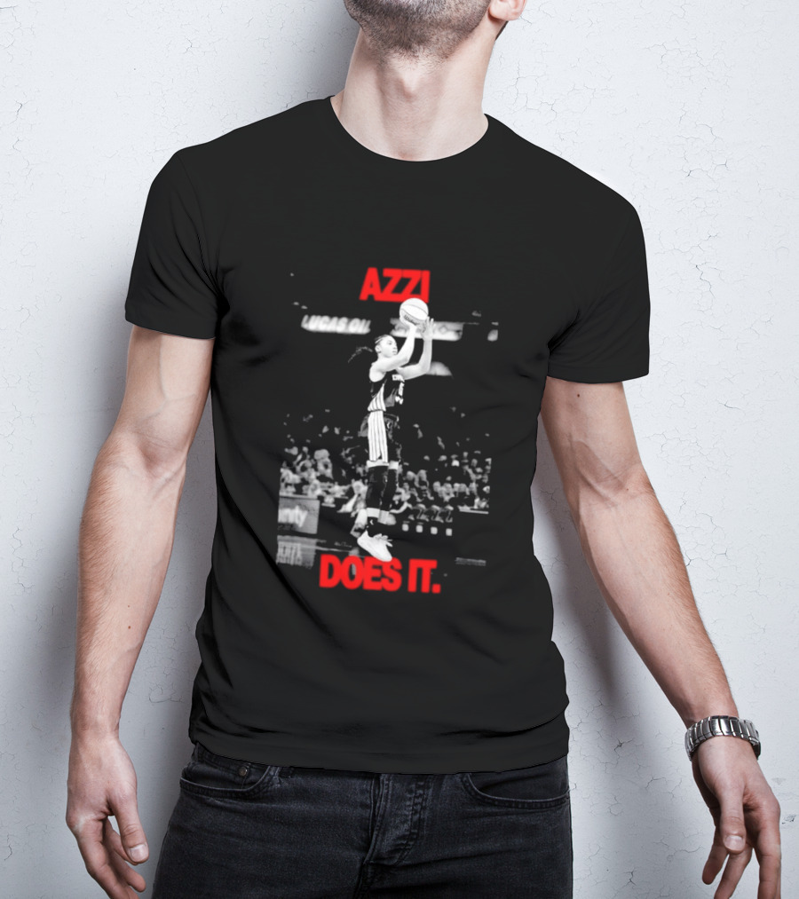 Azzi Fudd Azzi Does It WNBA Basketball Player Jump Shot T-Shirt