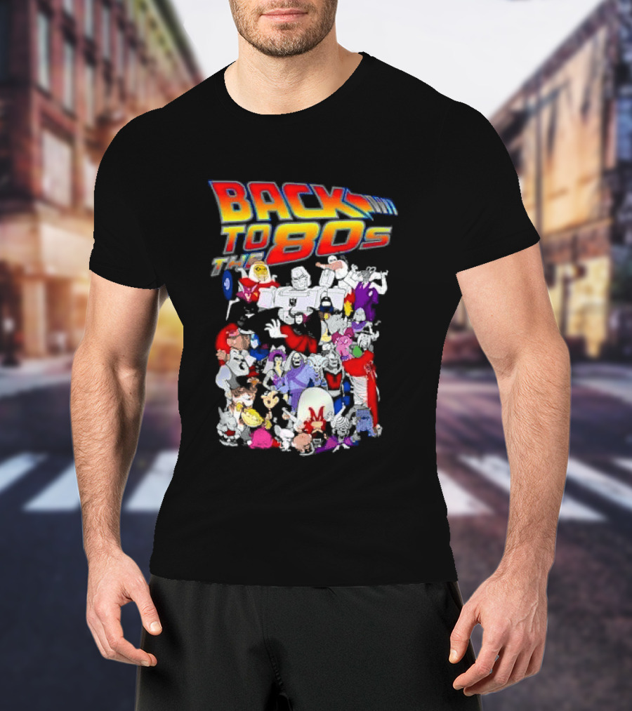 Back To The 80s Various Cartoon Villains Retro Nostalgia T-Shirt