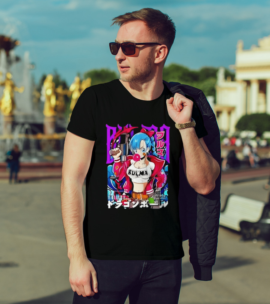 Bulma Dragon Ball Bulma Anime Manga Character Japan Kanji Street T-Shirt