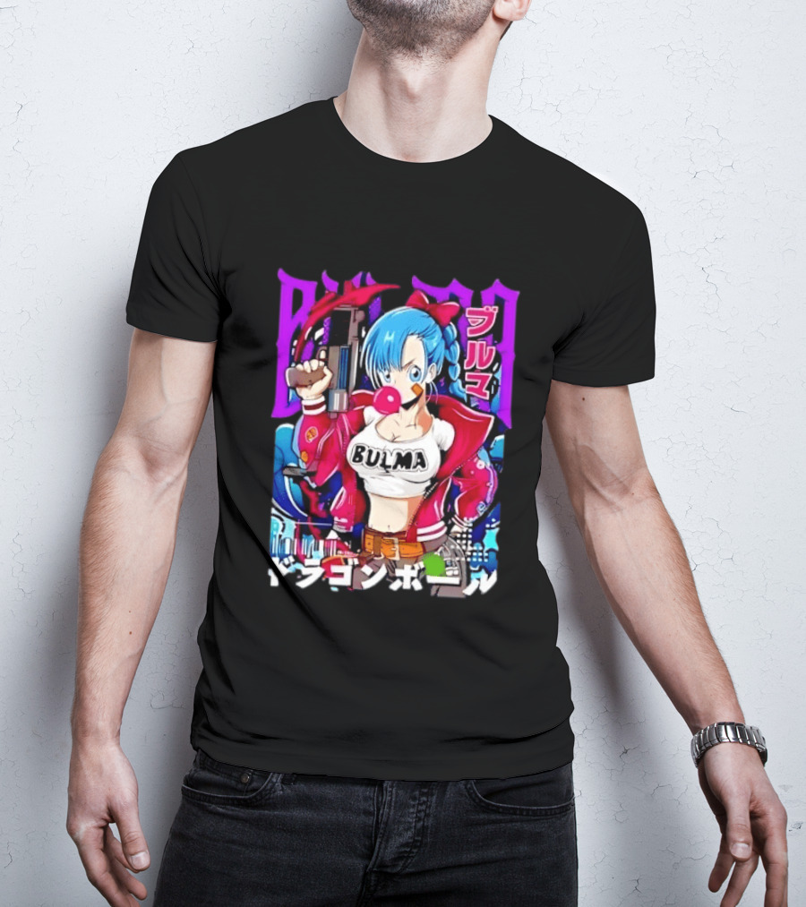 Bulma Dragon Ball Bulma Anime Manga Character Japan Kanji Street T-Shirt