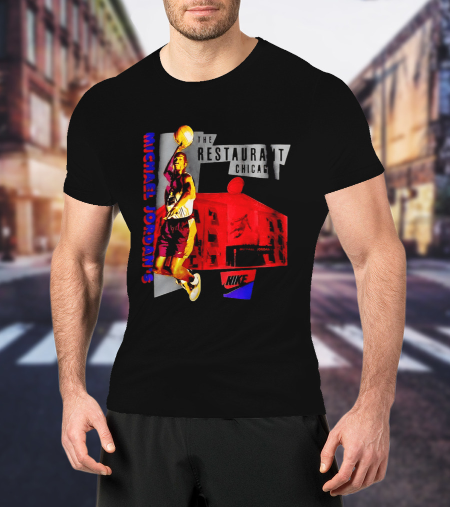 Michael Jordan's Restaurant Chicago Nike Basketball T-Shirt