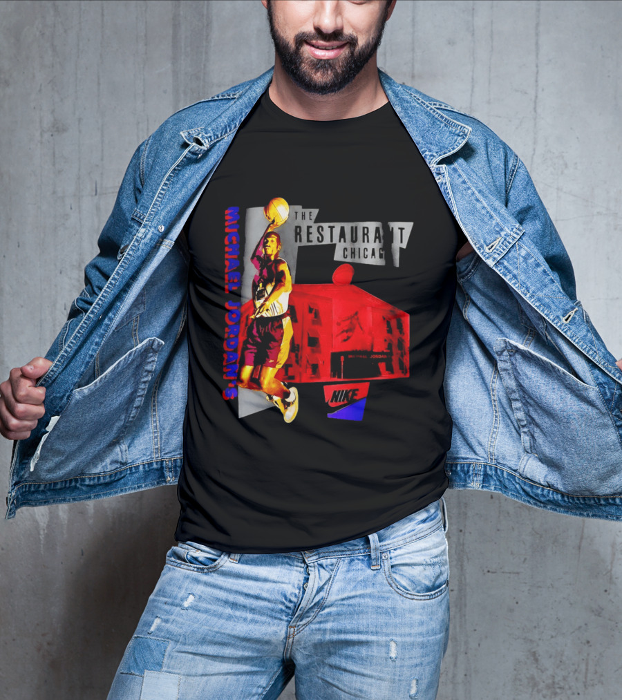 Michael Jordan's Restaurant Chicago Nike Basketball T-Shirt