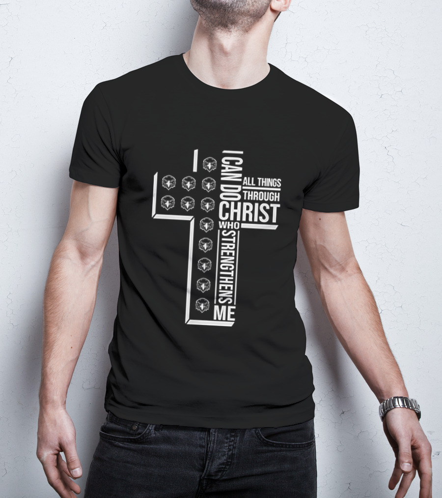 Canyon Ridge Middle School I Can Do All Things Through Christ Who Strengthens Me Cross T-Shirt
