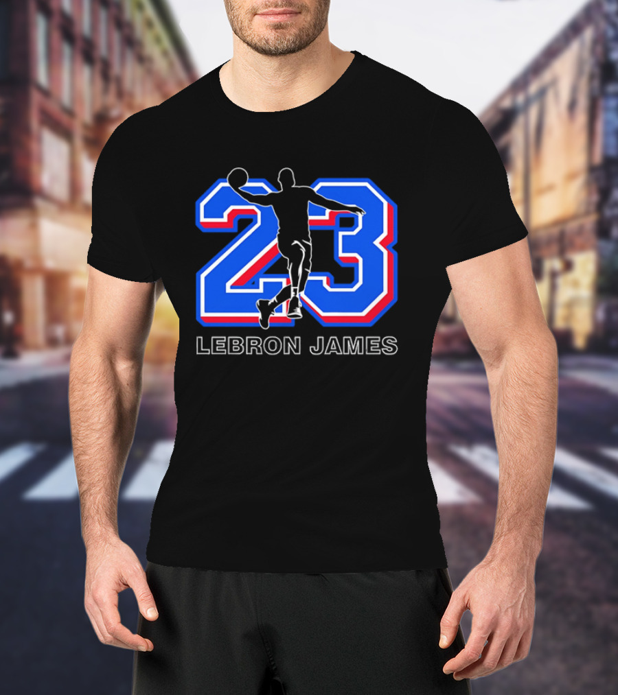 LeBron James 23 Basketball Dunk T-Shirt
