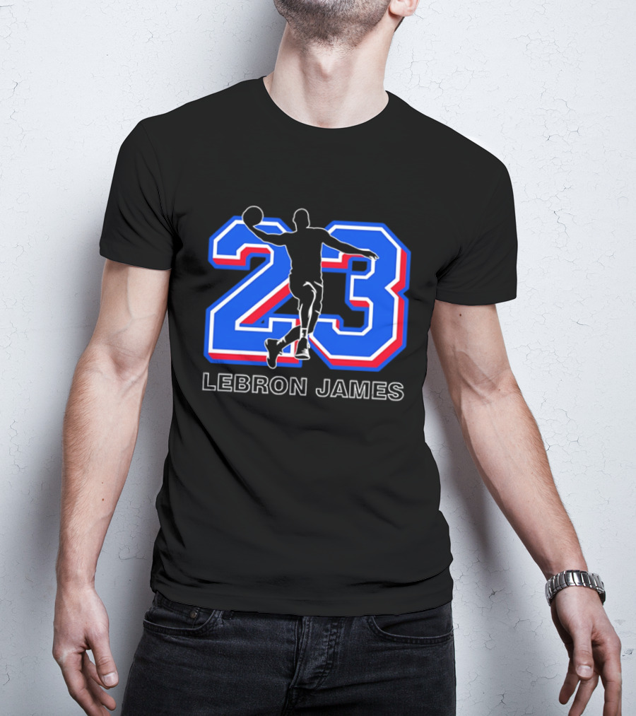 LeBron James 23 Basketball Dunk T-Shirt