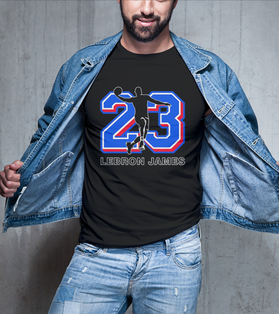 LeBron James 23 Basketball Dunk T-Shirt