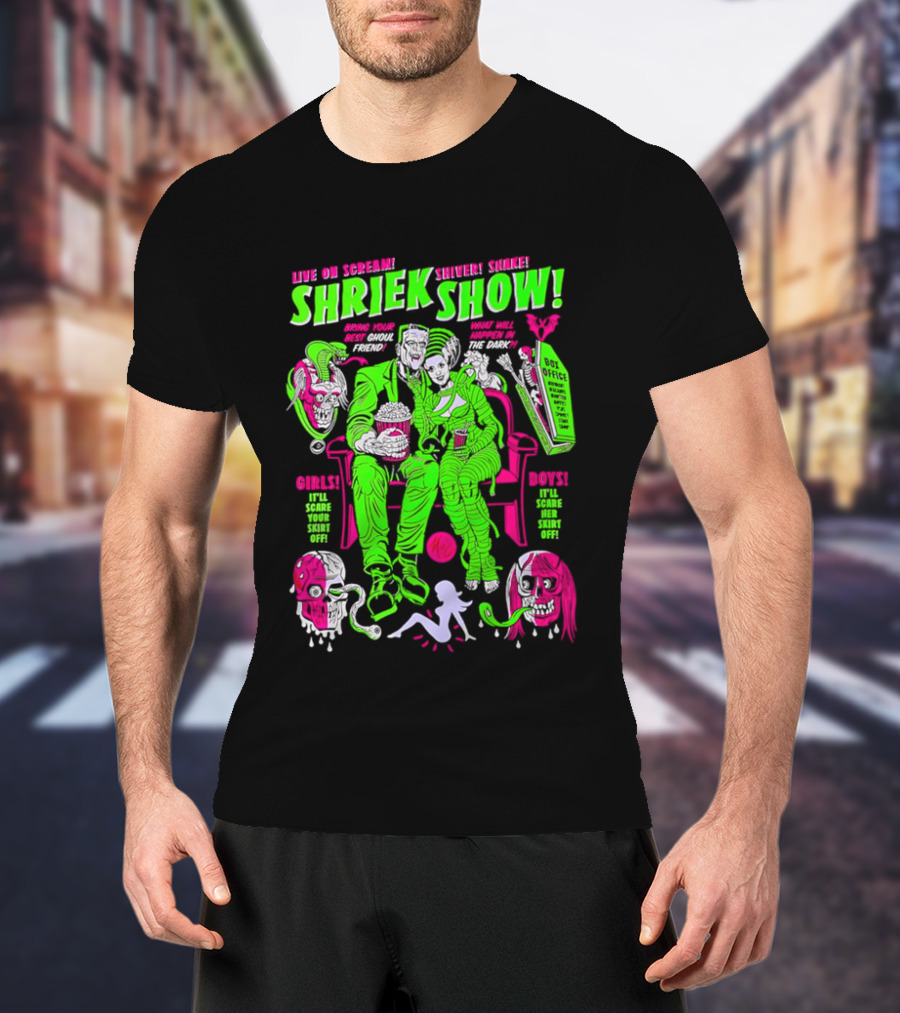 Live On Scream Shriek Show Bring Your Best Ghoul Friend Scariest Scores Songs Skins T-Shirt