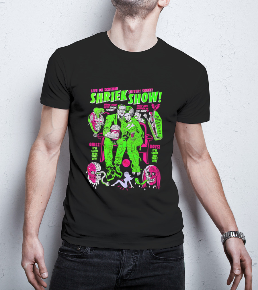 Live On Scream Shriek Show Bring Your Best Ghoul Friend Scariest Scores Songs Skins T-Shirt
