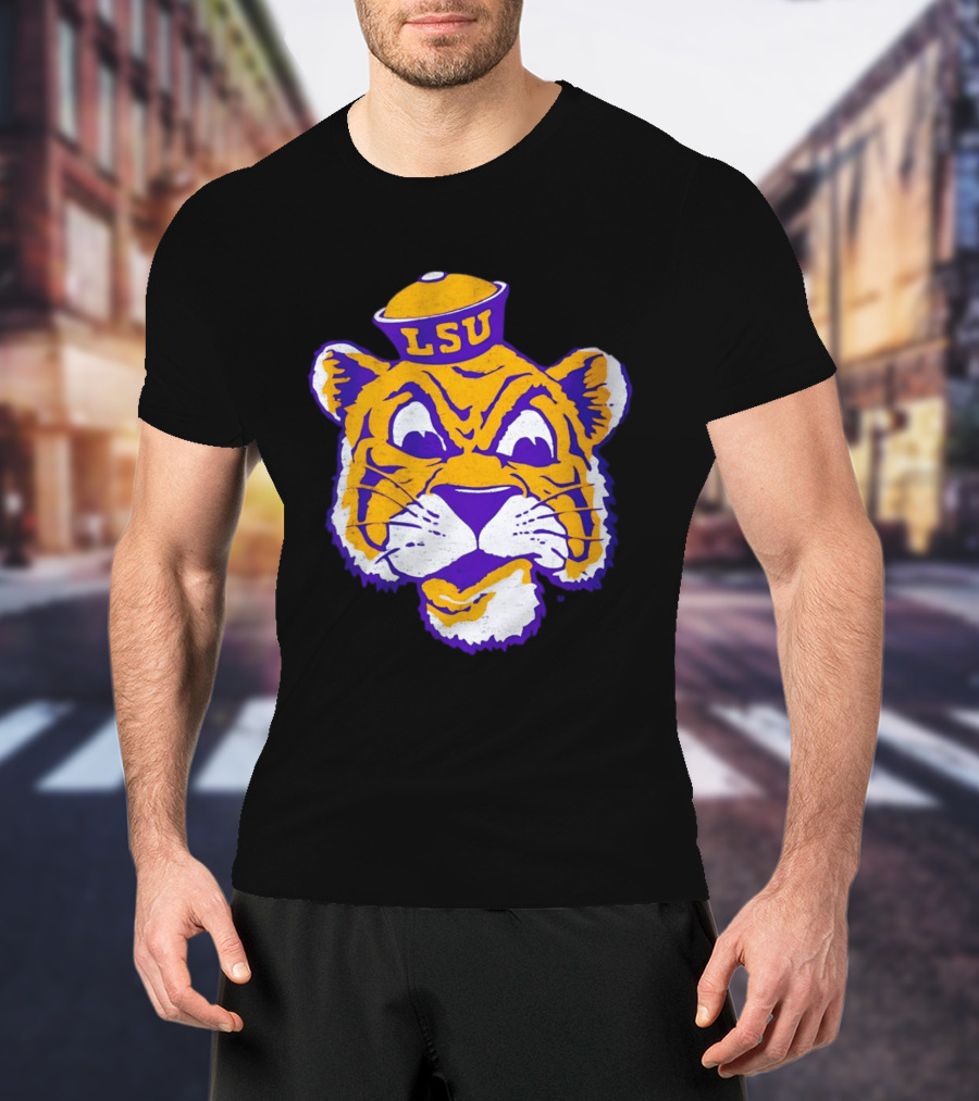 LSU Tigers Big Face 2026 Tiger Head LSU T-Shirt