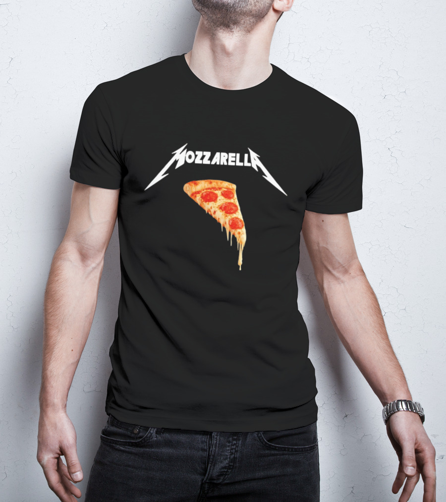 Mozzarella Pizza Slice With Cheese And Pepperoni T-Shirt