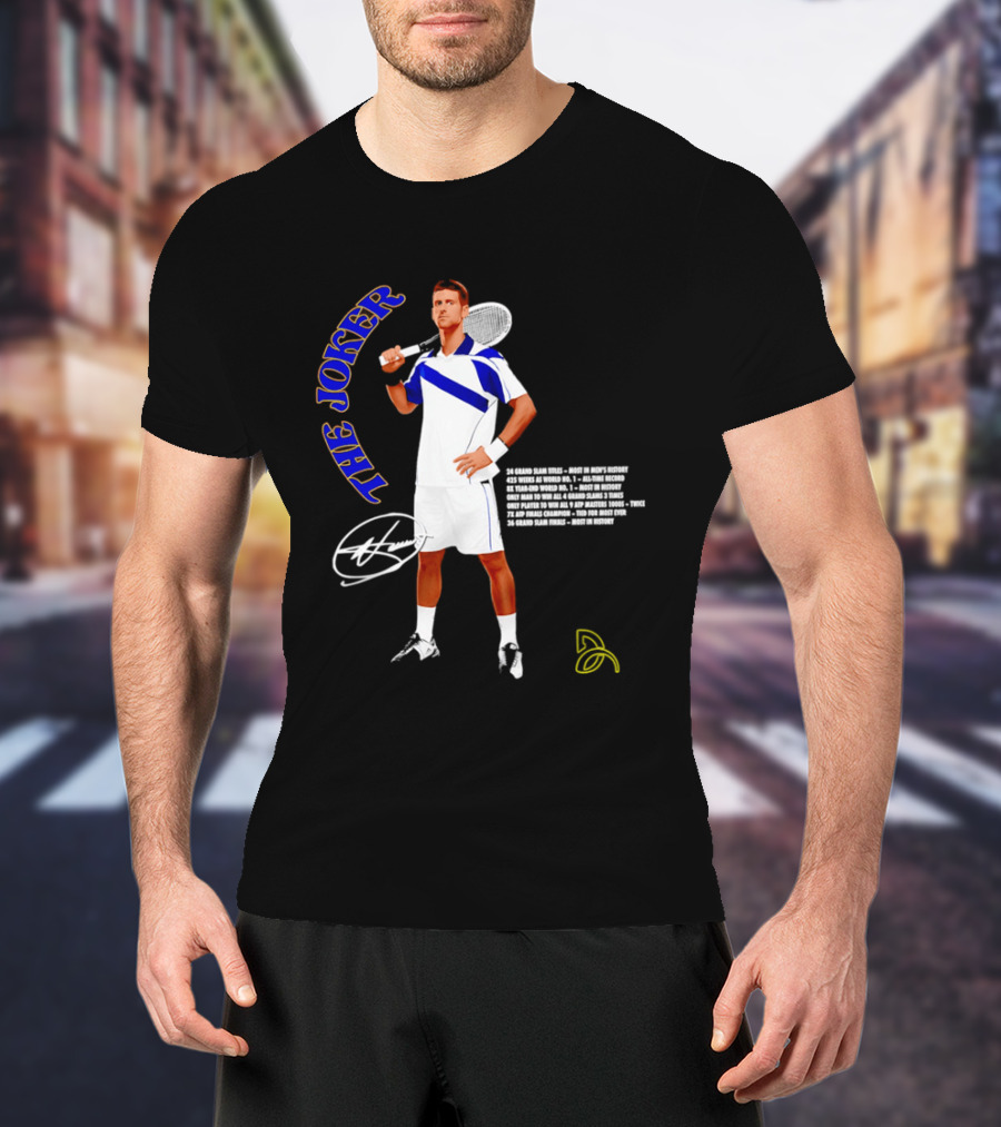 Novak Djokovic The Joker Tennis Champion Signature T-Shirt