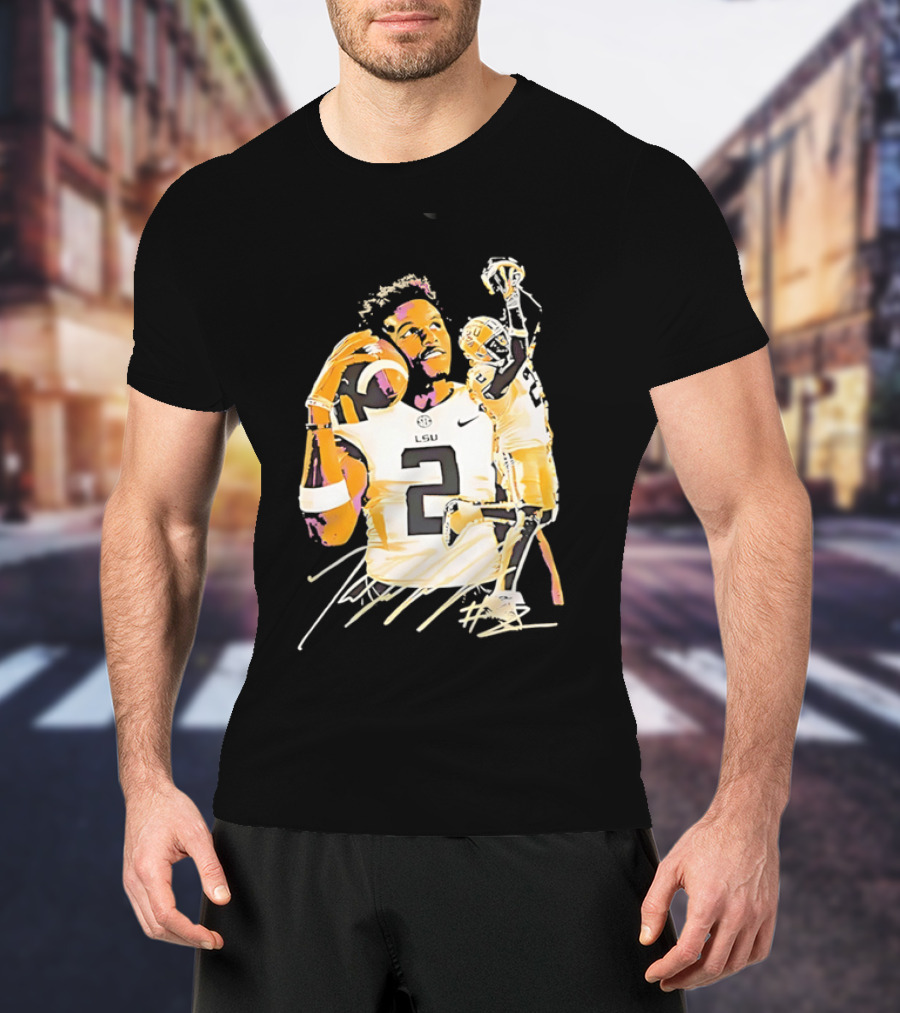 Odell Beckham Jr. LSU Tigers Football Number 2 NCAA T-Shirt